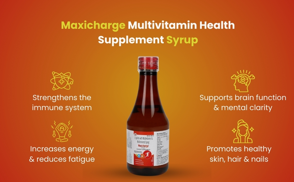 Multivitamin Health Supplement Syrup (A To Z Vitamin) | Boosts Immunity | Boosts Energy | Enhance Vitality | Vitamins & Minerals | 200 ml Suitable for both Men & Women. (Pack of 2)
