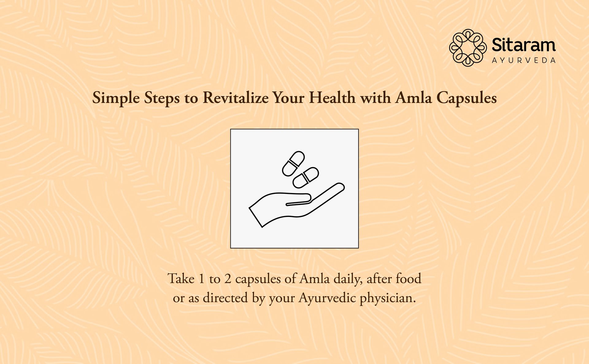 Sitaram Ayurveda Amla Capsule | Ayurvedic Vitamin C Rich Herbal Supplement | Supports Immunity, Antioxidant Activity, Heart, Gut, Hair & Skin Health | Vegan | 60 Nos