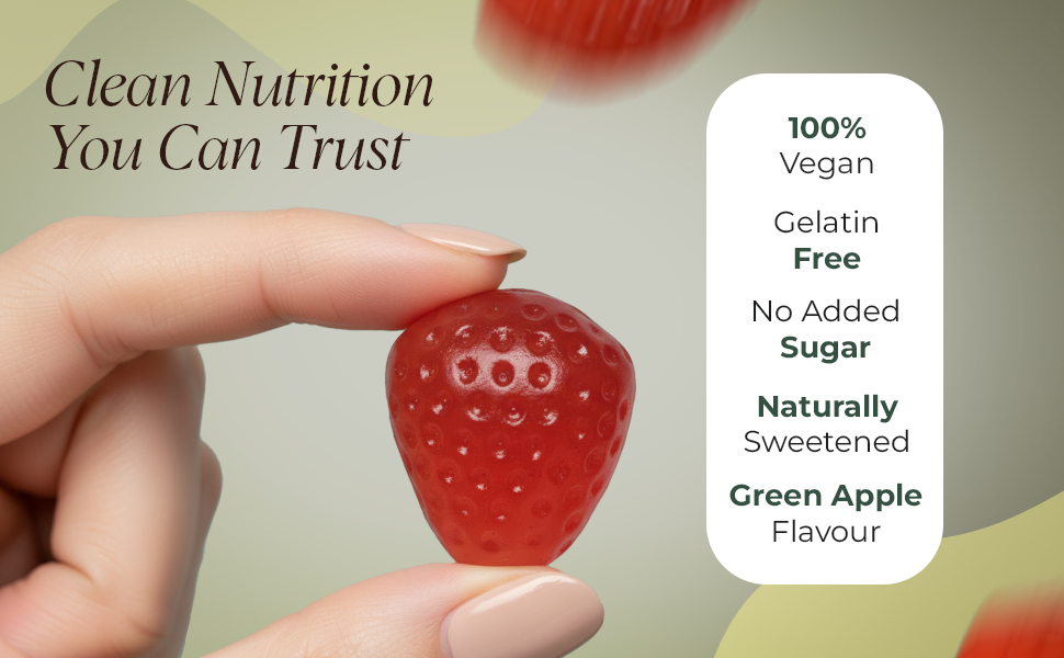 Multivitamin Gummies, Essential Vitamins A, C, D3, E, Zinc & B-Complex - 30 Count, Green Apple Flavor Daily Immunity, Energy & Overall Wellness Support