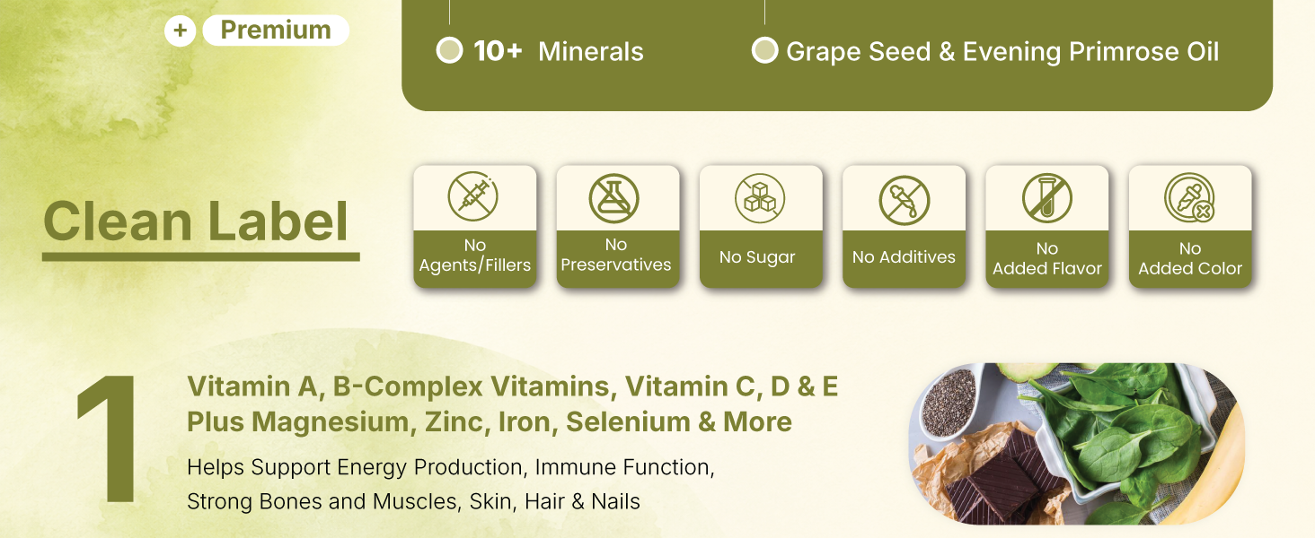 ZEROHARM Multivitamin+Probiotics for Men & Women | Plant-Based Daily Supplement with 25 Probiotic Strains | Boosts Immunity, Energy & Digestion | Whole Food Multivitamins & Minerals | 60 Veg Capsules