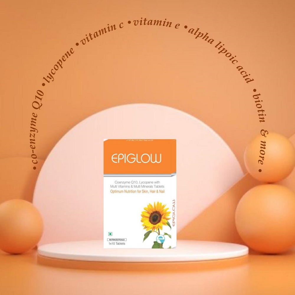 Coenzyme Q10, Lycopene & Multivitamin Tablets for Skin, Hair & Nails | With Vitamin C, Vitamin E, Biotin & Alpha Lipoic Acid | Antioxidant Beauty & Wellness Supplement for Men & Women | 10 Tablets