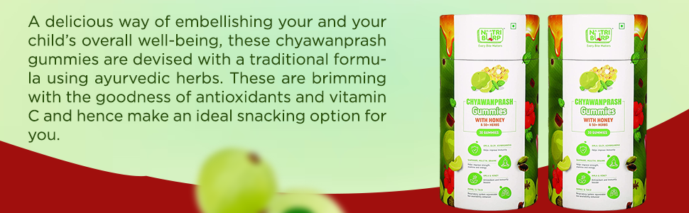 multivitamin gummies for kids | Pack Of 2, 30 Gummies In Each Pack | 2.5-12 years | With 50+Natural Herbs Ashwagandha,Honey,Improves Immunity, Bone health & Antibody Production, No sugar