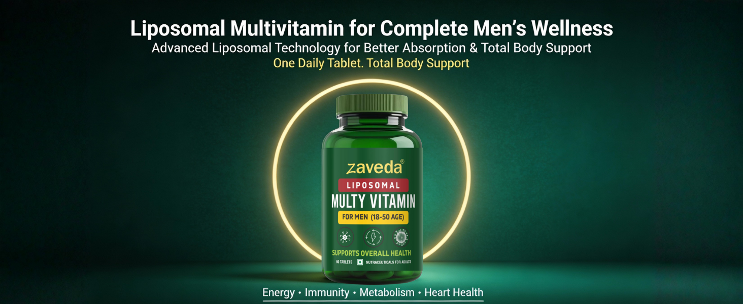 Liposomal Multivitamin Tablets for Men 18-50 Age, 60 Nos. Veg