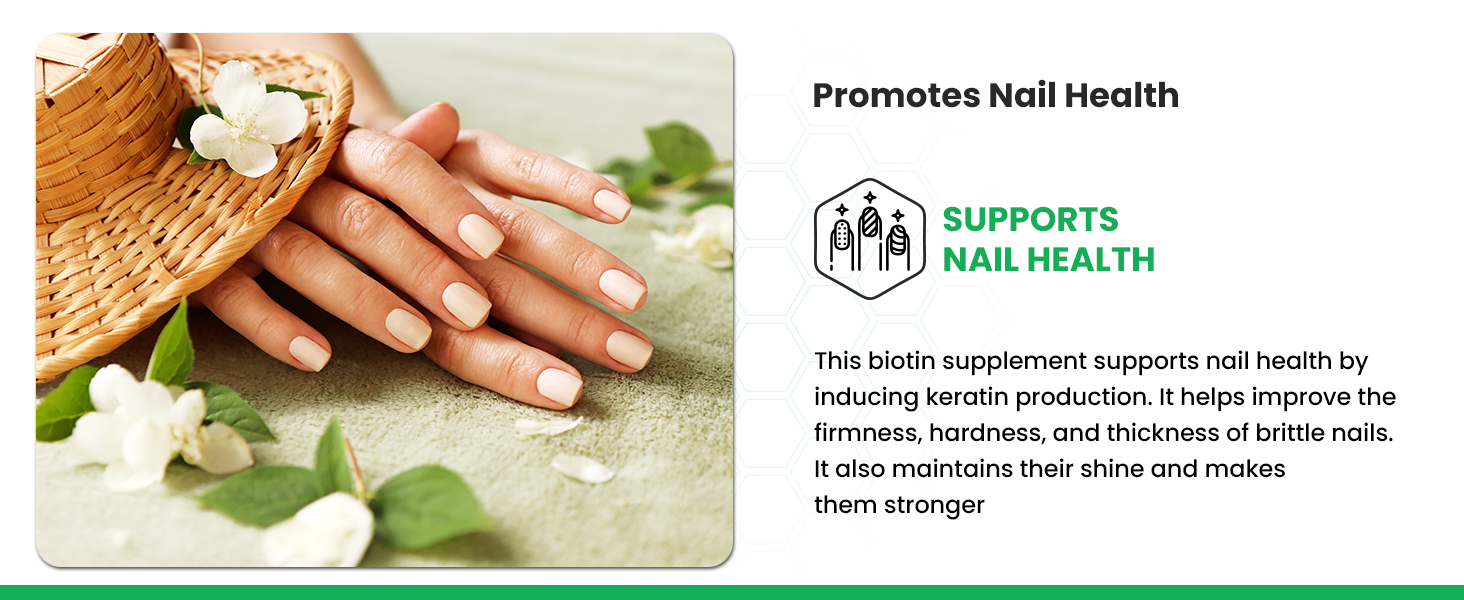 NATURYZ VEDA Triple Plant Biotin for Hair growth | 100% RDA Biotin| Sesbania Agati | Suryamukhi |Jatamansi | Black pepper | Better Absorption with 3 Vegan Sources | Stronger & Increased Hair density | Shinier Nails | Glowing Skin - 90 Tablets