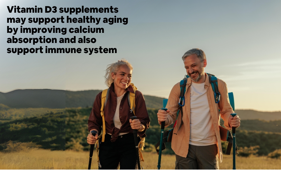 Carbamide Forte Vitamin D3 K2 MK7 | Plant Based Veg Vitamin D Supplement Lichen Source with Vitamin K2 MK7 Menaquinone for Men & Women - 120 Veg Tablets (Pack of 3)