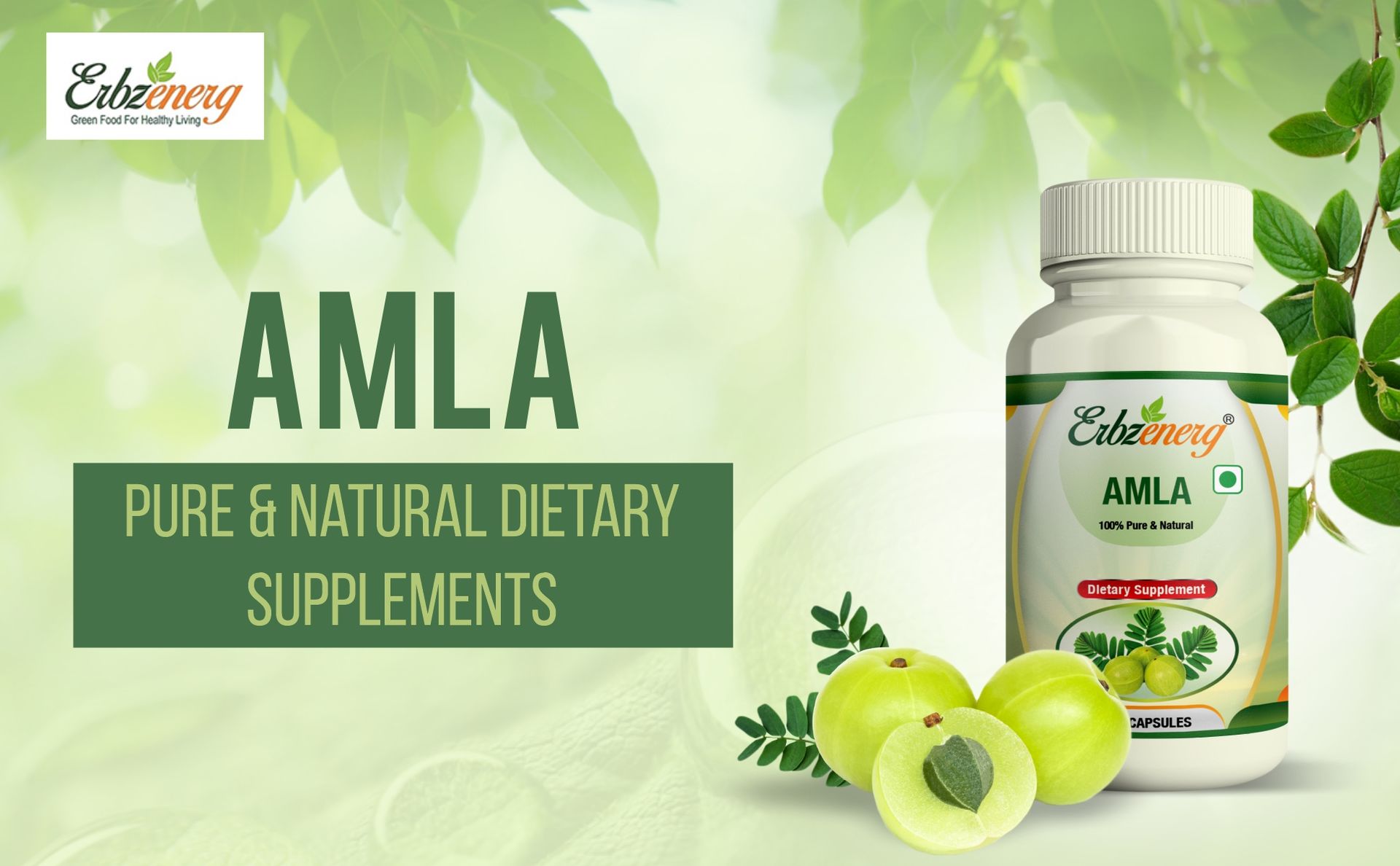 ERBZENERG� Amla 60 Capsules 500mg Pack of 2
