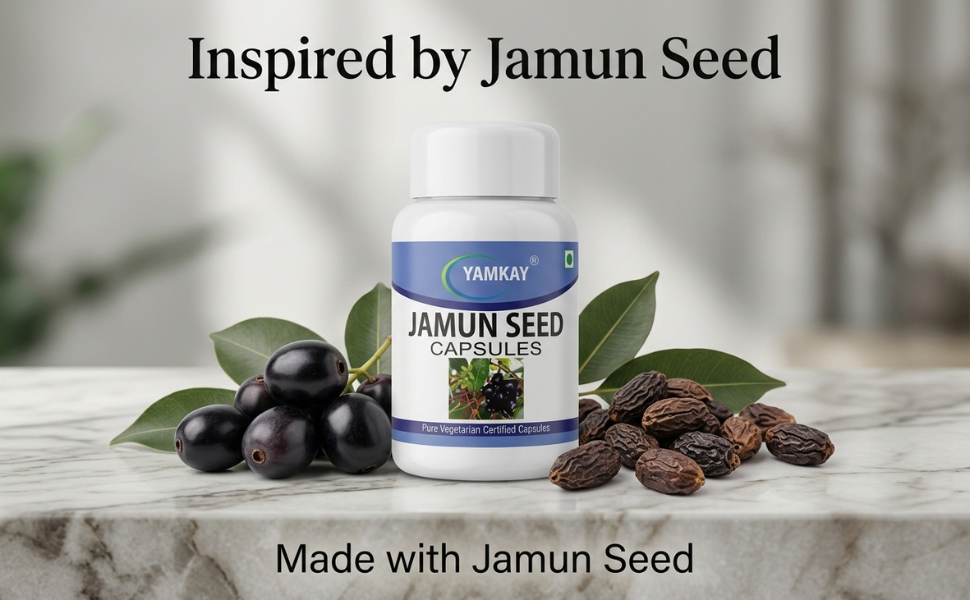 Jamun Seeds Capsule, 500mg 100 Nos