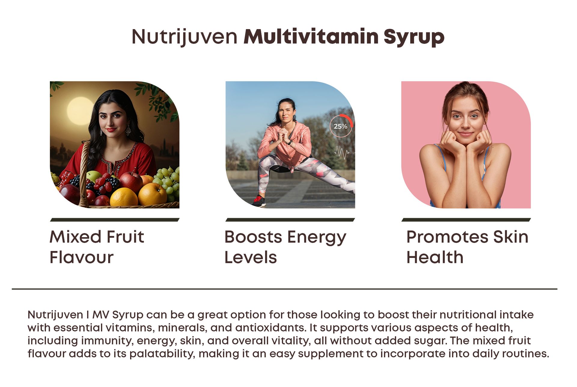 NutriJuven-MV Syrup contains 11 vitamins, 6 minerals, amino acids, and antioxidants.Improve metabolic function,skin radiance,maintain friendly gut flora,improve bone health,strengthen immunity -qty 4