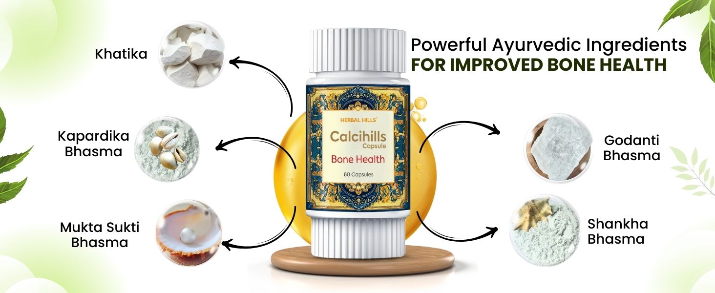Herbal Hills Calcihills Bone Health 500 Capsule Pack of 1