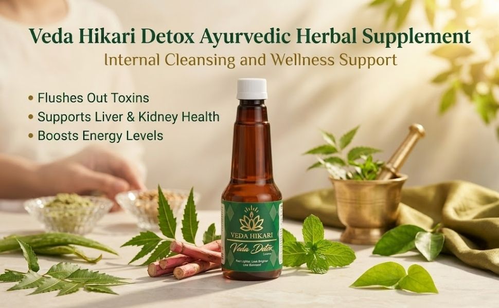 Detox Ayurvedic Herbal Supplement for Internal Cleansing and Wellness Support (200 ml)