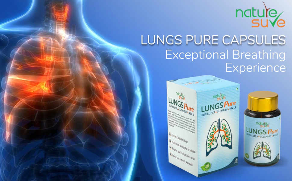 Nature Sure Lungs Pure Capsules for Men & Women – 4 Packs (4 x60 Capsules)