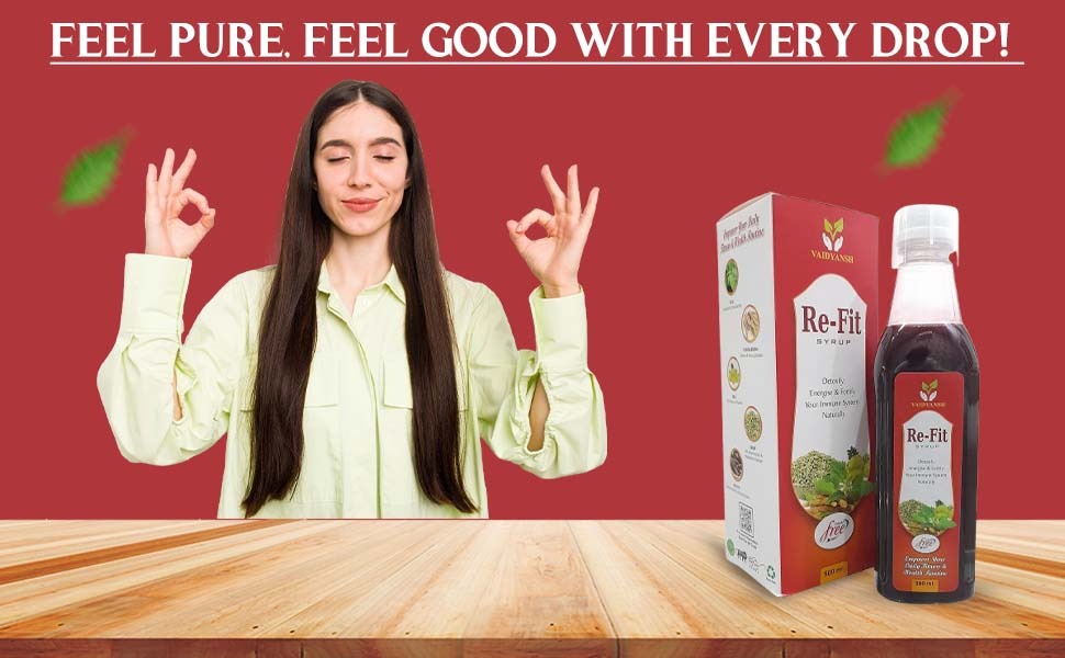 Re-Fit Ayurvedic Health Syrup, 500ml (Pack of 1)