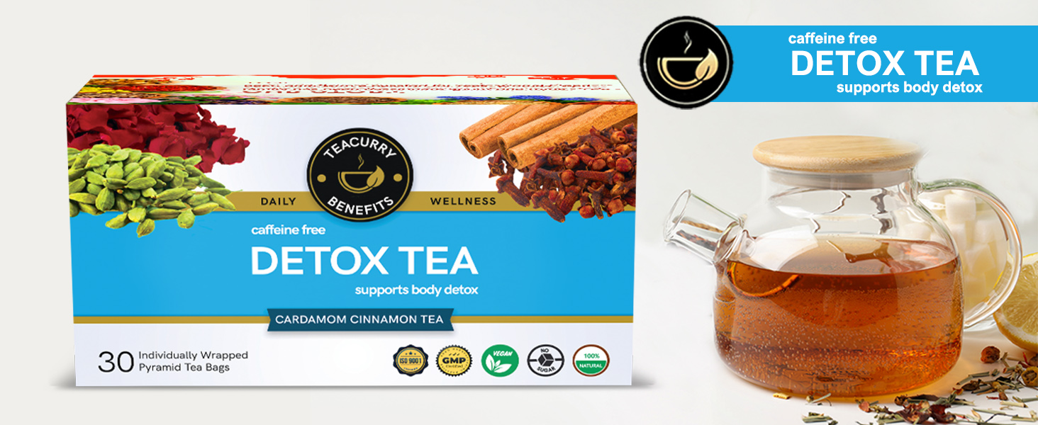 TEACURRY Teatox Tea with Free Diet Chart - 200 GMS Teatox Tea | Support in facing issues with Detox, Lose Water Weight, Lose Fat | Teatox Green Tea for Weight Loss