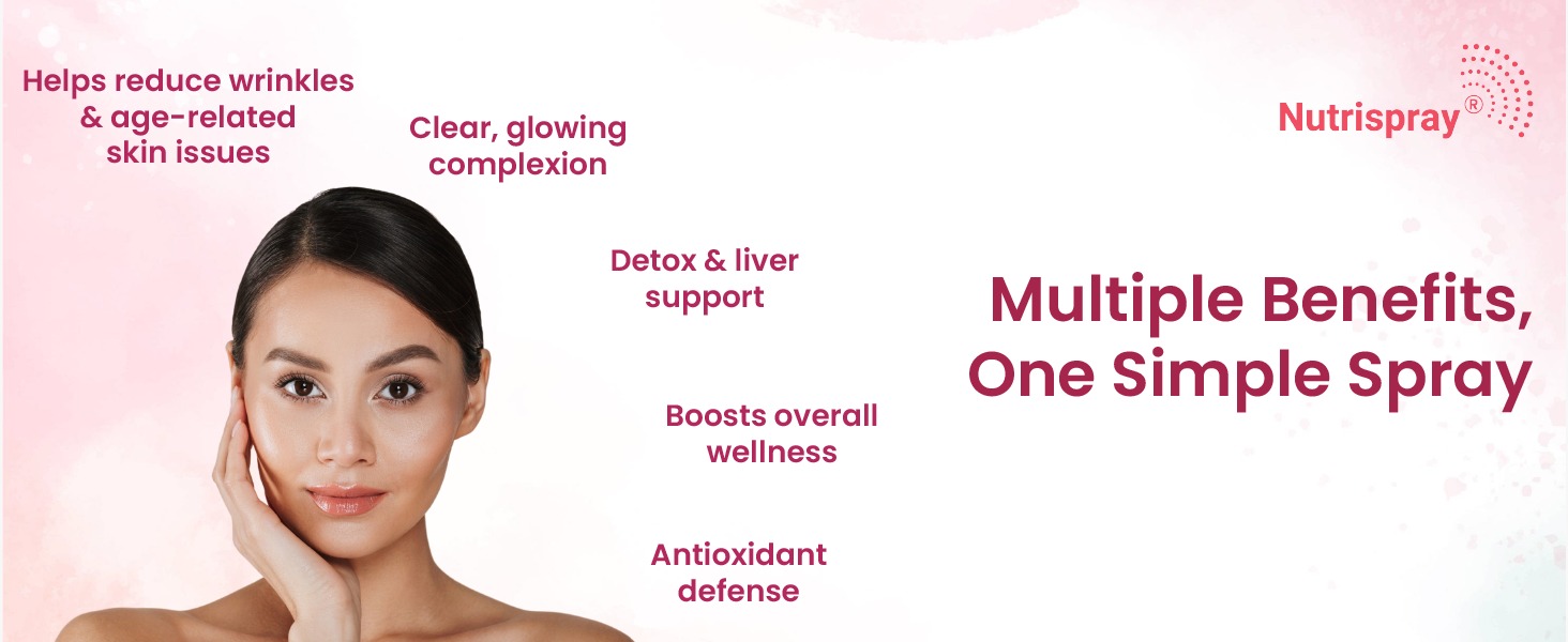 Glow Japanese Glutathione Oral Spray 25 ml (Pack of 3) | Fast-Absorbing Skin Brightening Mouth Spray | Vitamin C & Antioxidant Support for Radiant, Even-Toned Skin – Men & Women
