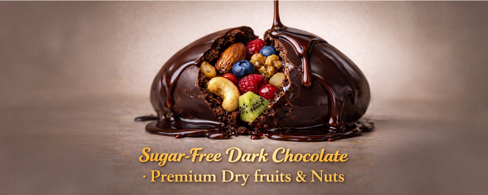 HealthyCrave Cuisine Choco Delight Nutri Bite | Sugar-Free Chocolate with Dry Fruits | High Fiber Energy Bites | Tiffin-Ready Snack | (100 g, Sugar Free -Dark Chocolate)