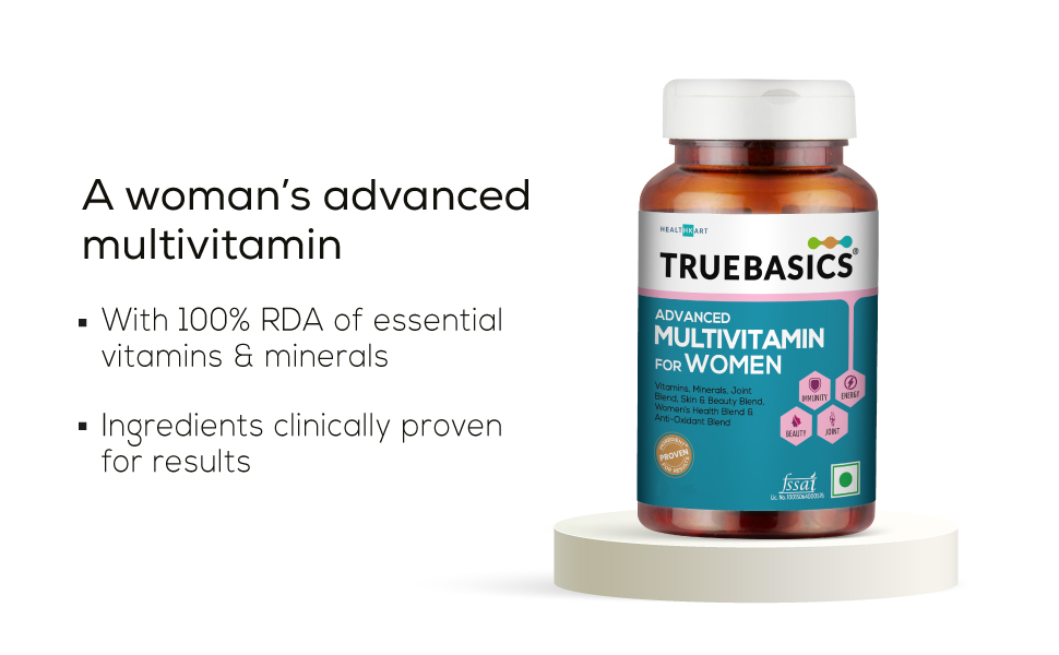 TrueBasics Advanced Multivitamin for Women, 90 Tablets