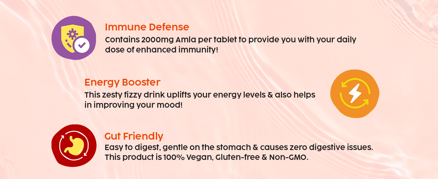 PLIX - THE PLANT FIX Vitamin C Immunity Booster 15 Effervescent Tablets,Pack Of 1 (Orange Flavour),Contains Amla And Zinc,Helps Improve Mood,Increases Energy Levels,Gluten-Free,Non-Gmo,Vegan