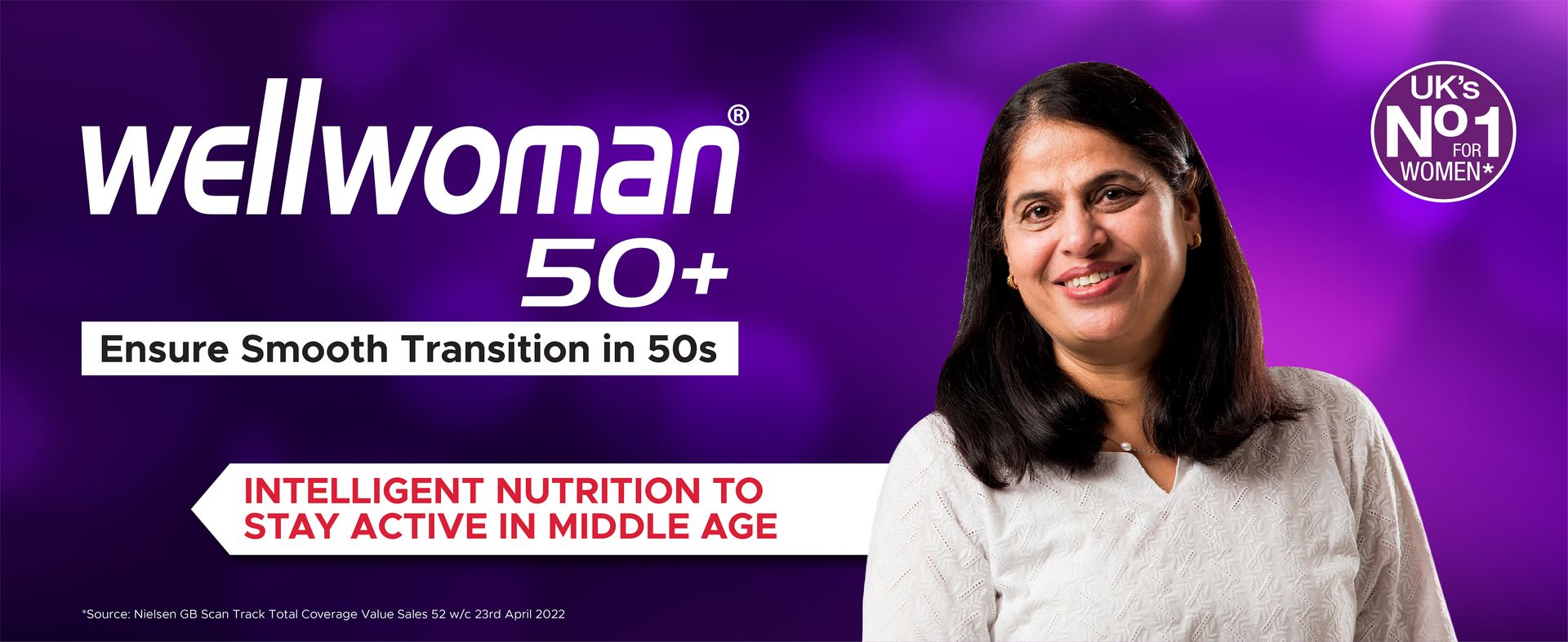 Wellwoman 50+ multivitamins for women over age 50 years with Vitamins,Iron,calcium,amino acids to support menopausal symptoms,maintain energy,Vision & Heart health| Vegetarian 30 Tablets, 20 grams