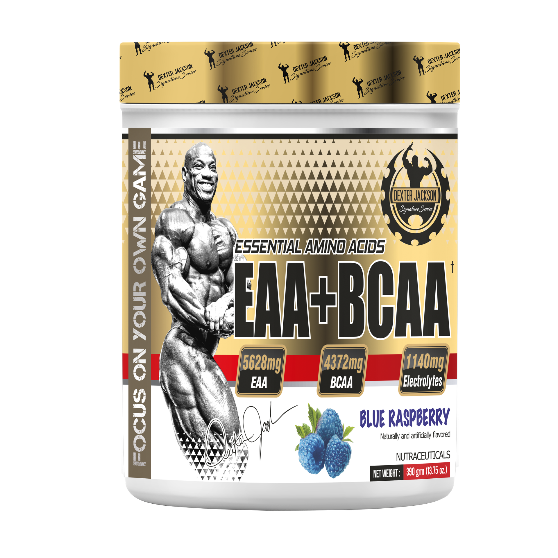 Dexter Jackson EAA+BCAA |Helps Improve Exercise Performance & Maximize Muscle Gains | Strawberry kiwi Flavor | 390 Gram