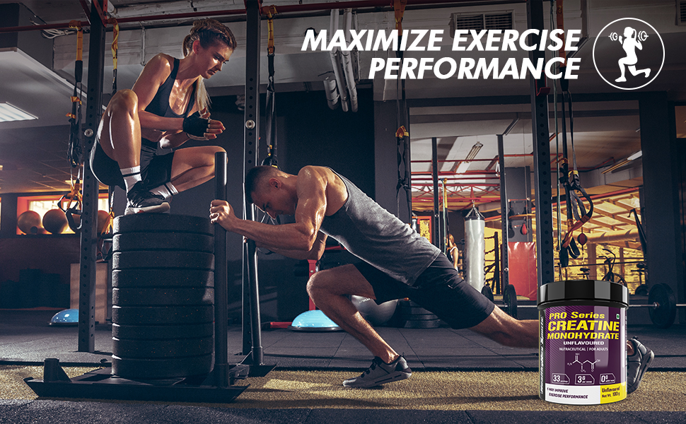 HealthyHey Sports Creatine Monohydrate powder for Muscle Building & Performance - 33 Servings (Unflavoured, 100gm)