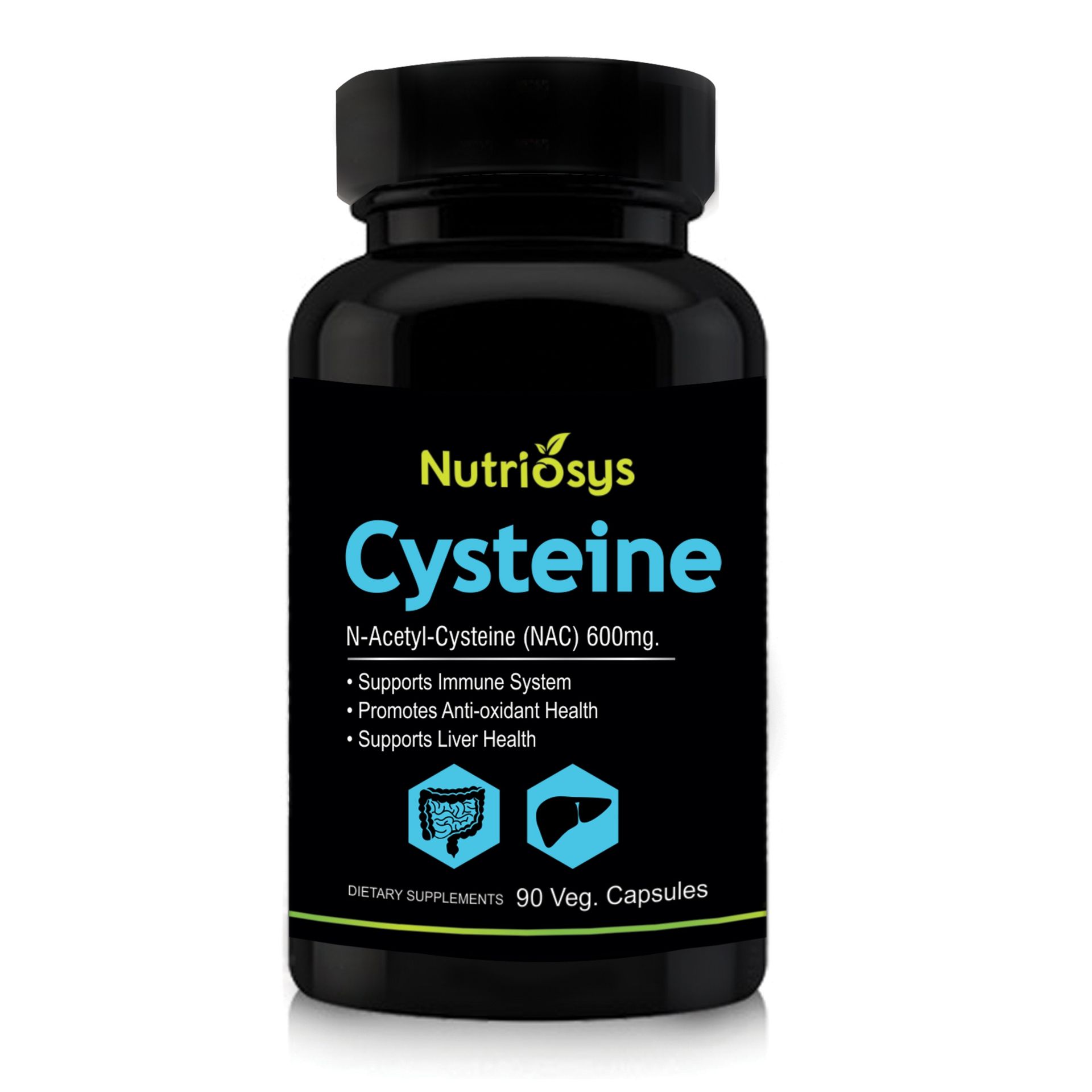 Nutriosys Cysteine 600mg (90 Veg Capsules), Supports immune system
