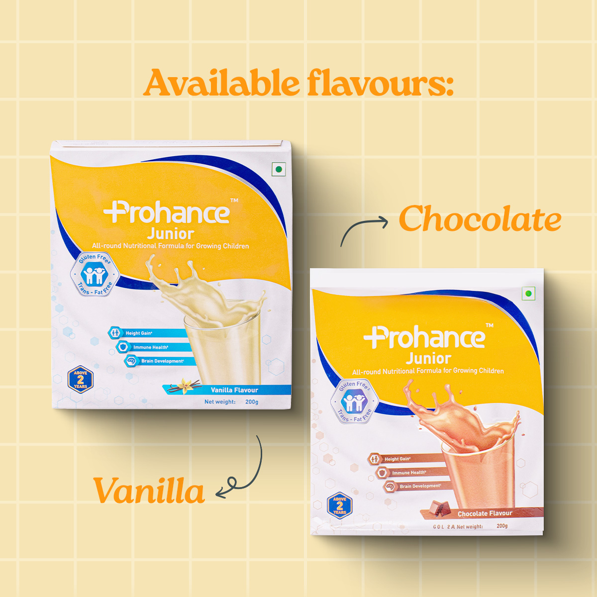 Prohance Junior 200G-All-Round Nutritional Formula Powder For Growing Children(Vanilla)
