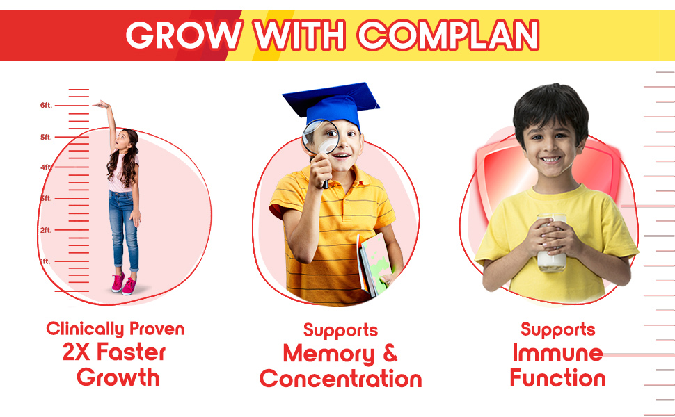 Complan Nutrition Drink Powder for Children, Pista Badam Flavour, 500 g Carton & Creamy Classic 500g | Nutrition drink for kids with protein & 34 vital nutrients