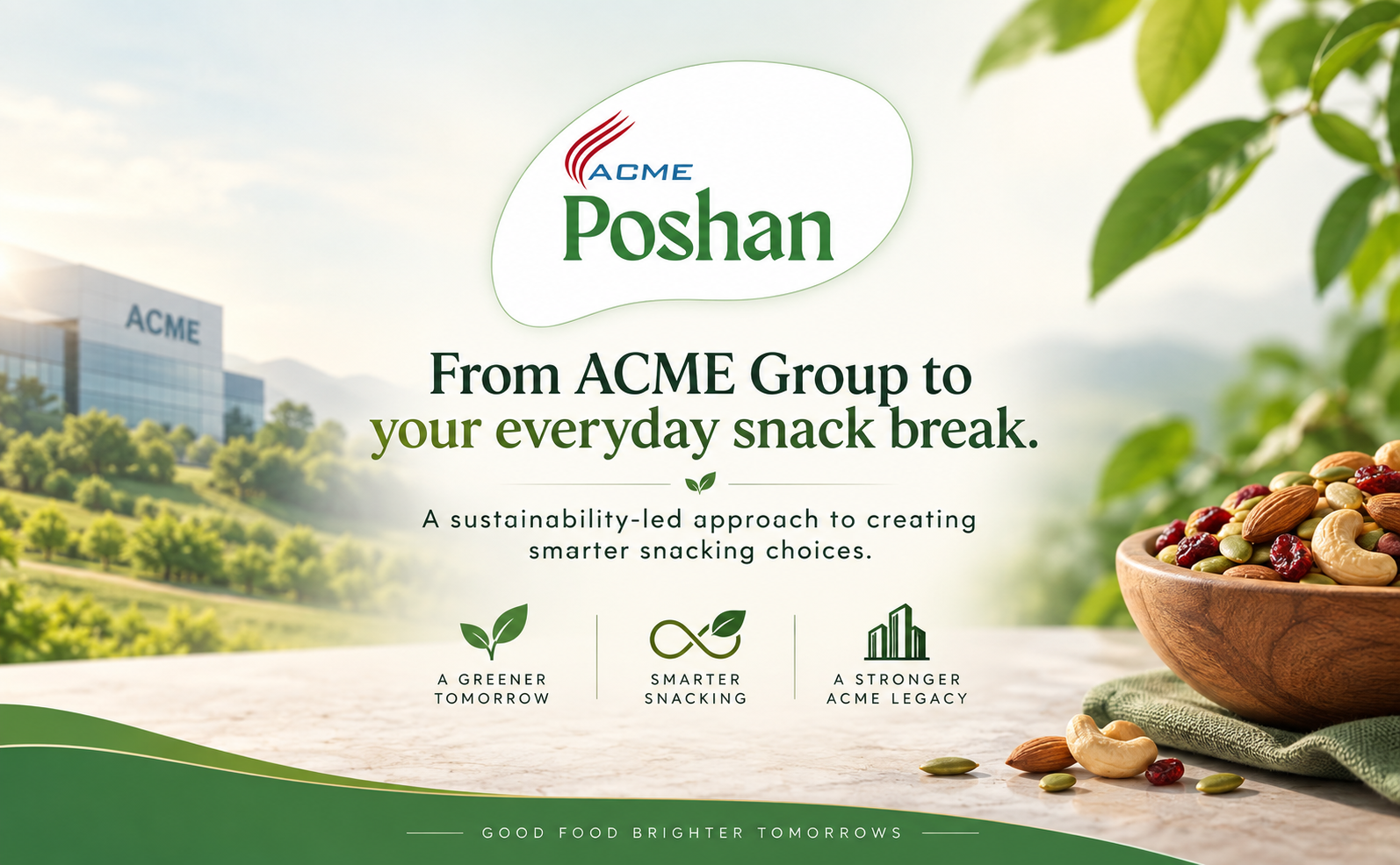 ACME Poshan Snack Variety Pack, White Chocolate & Dry Fruits Protein Bar, Nutri+ Noodles Korean Chilli, Nutri+ Puffs Tomato Twist, High Protein, No Palm Oil, No MSG Healthy Snacks Combo, Pack of 3