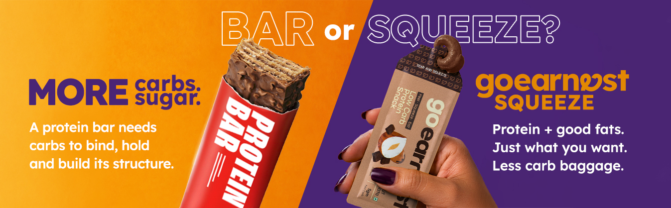 Goearnest Hazelnut Chocolate Low Carb, High Protein Snack | 9g Protein, 5g Net Carbs | No Added Sugar, High Fibre, Gluten Free | 30g, Pack of 2