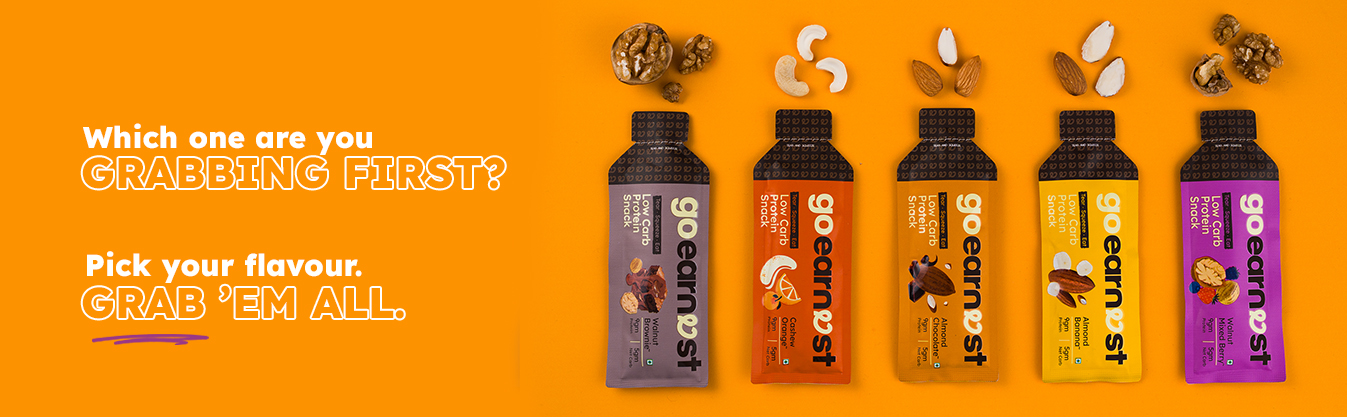 Goearnest Hazelnut Chocolate Low Carb, High Protein Snack | 9g Protein, 5g Net Carbs | No Added Sugar, High Fibre, Gluten Free | 30g, Pack of 2