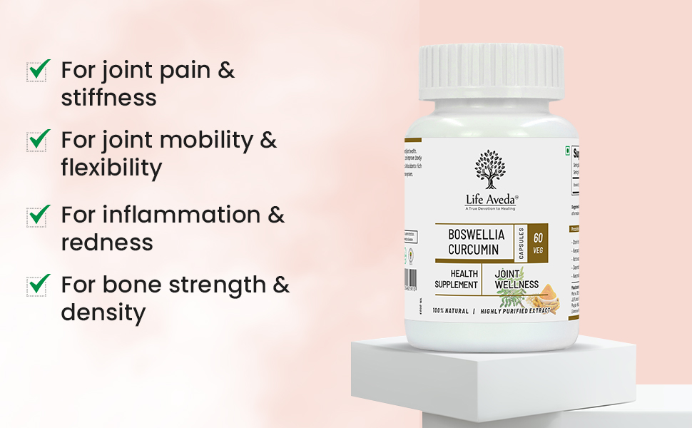 Life Aveda Boswellia Curcumin - 60 Capsules