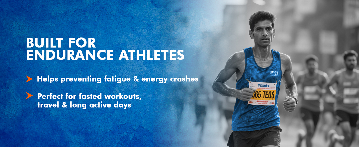 Fast&Up Energy Gel- Orange Blast flavour (Caffeinated) - Pack of 6 Gel Sachets, 39g per sachet- For Instant energy boost, Improved endurance and performance