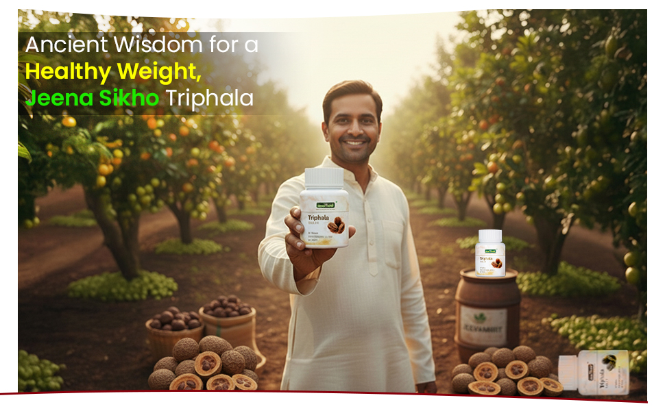 Jeena Sikho Triphala Tablets | Natural Digestive Wellness Supplement | Naturally Blended With Triphala Extracts | Natural Health Multivitamin, 60 Tablets, Pack of 2