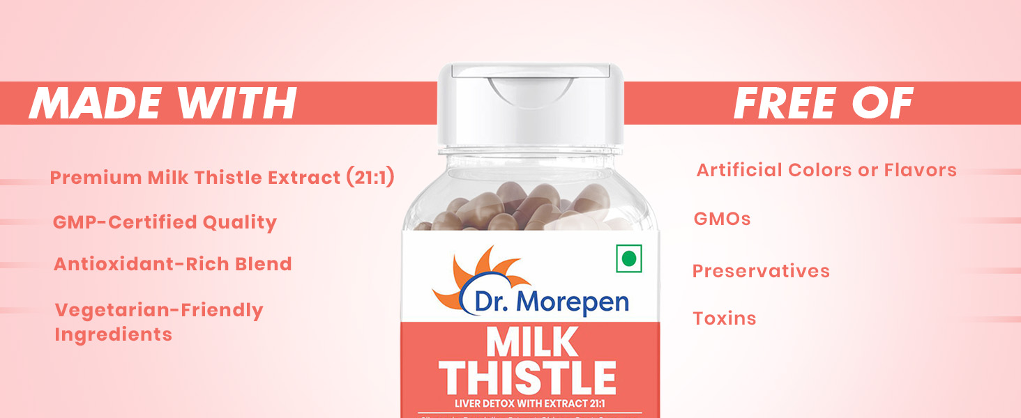 DR. MOREPEN Milk Thistle | Nature's Goodness for Men and Women | (60 Capsules)