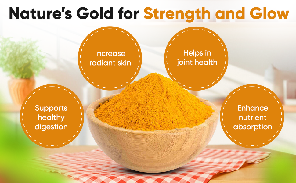 Organic Wellness 5% High-Curcumin Turmeric Powder 100 Gram Pack | Haldi Powder |