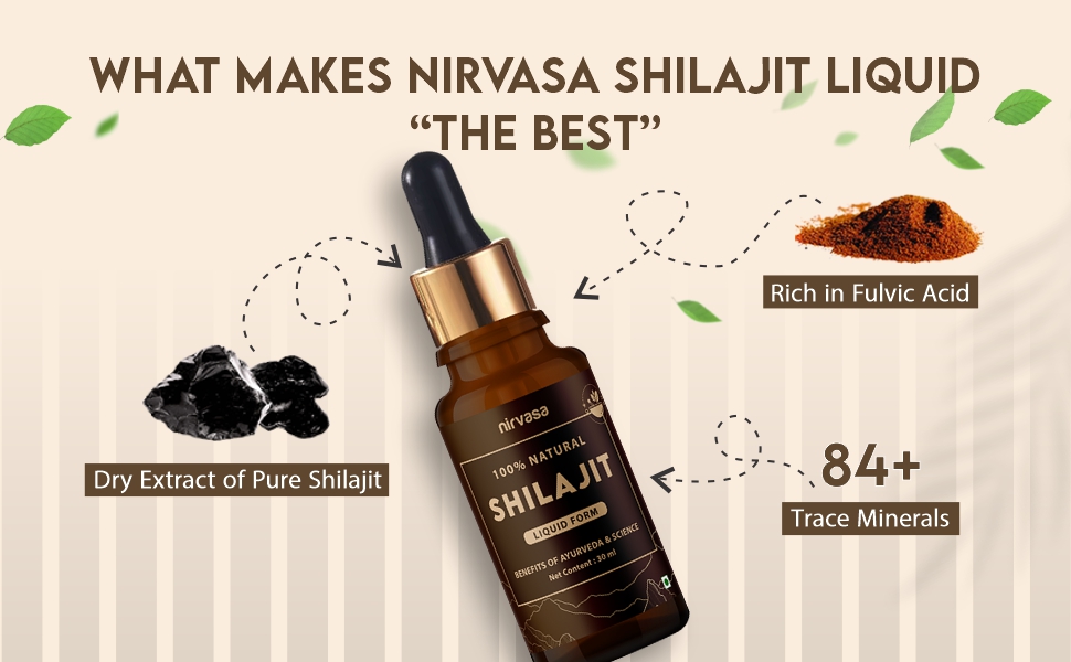 Nirvasa Pure Shilajit Liquid 30ml