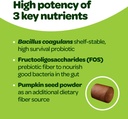 Probiotic Chews for Dogs Gut Health | Tasty Pre and Probiotics for Dogs Digestive Health with Pumpkin Dog Probiotics and Digestive Enzymes | NASC Certified & Made in The USA | 60 Chews 5