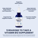 1MD Nutrition Vegan Vitamin B12 I 5000mcg Methylcobalamin Supplement | Energy, Immune Support 3
