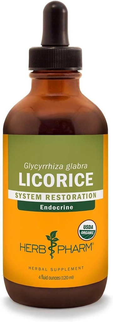 Herb Pharm Certified Organic Licorice Liquid Extract for Endocrine System Support - 4 Ounce 2