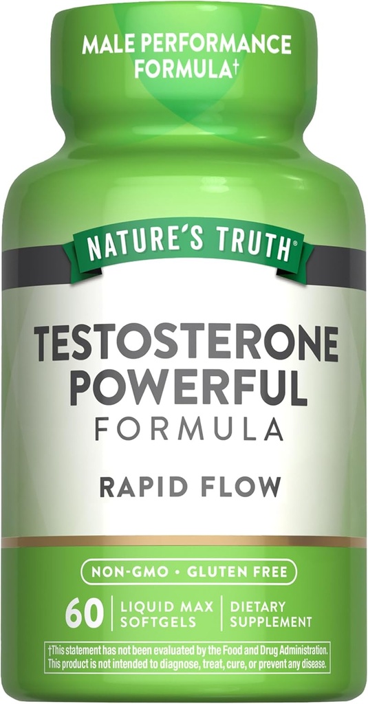 Nature's Truth Testosterone Supplement for Men | 60 Softgels | Non-GMO and Gluten Free Formula 2