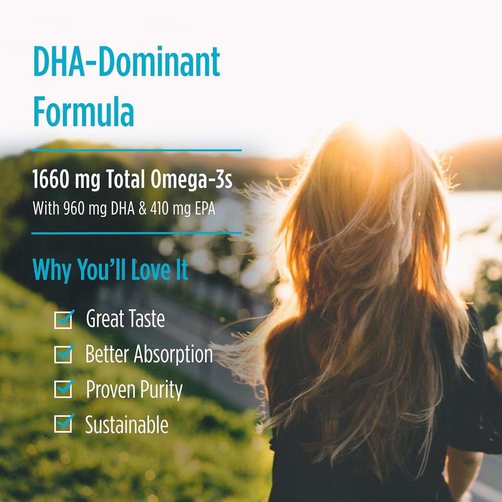 Nordic Naturals ProDHA 1000, Strawberry - 60 Soft Gels - 1660 mg Omega-3 - High-Intensity DHA Formula for Neurological Health, Mood & Memory - Non-GMO - 30 Servings 5
