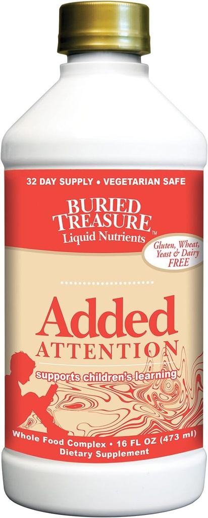 Buried Treasure - Added Attention - Childrens Learning Support 16 oz - 3 Pack 2