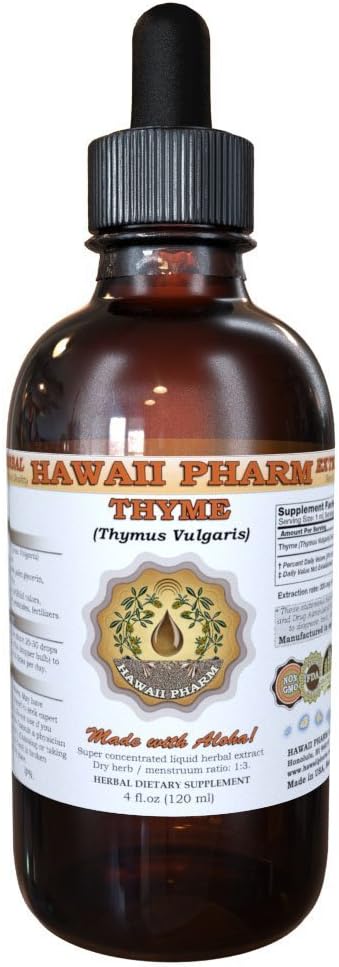 HawaiiPharm Thyme (Thymus vulgaris) Liquid Extract 4 fl.oz 2