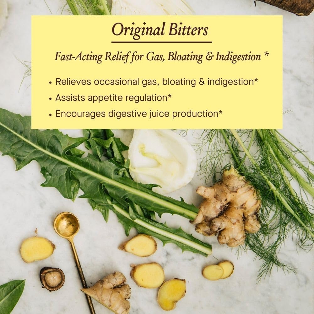 Urban Moonshine Original Digestive Bitters - Debloat - Gut Health - Appetite Regulation - Digestive Support - Certified Organic - Dandelion Root - Burdock Root - 8 Fl Oz 3