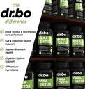 DR. BO para Cleanse Human Detox Guard - Intestinal Pills Support for Humans - Pro Gut Health Intestine Supplement Stomach for Adults - Herbal Wormwood Black Walnut Complex & Cloves - 60 Capsules 5