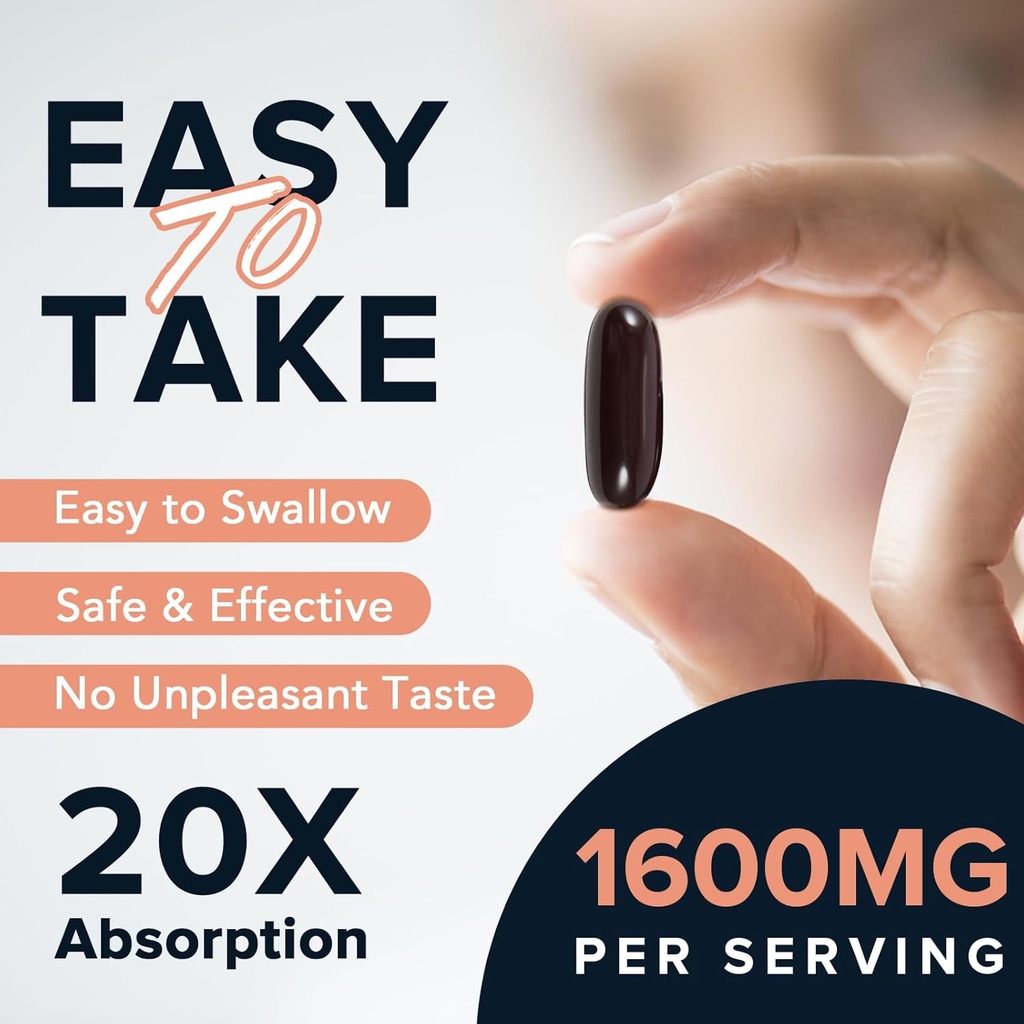 1600 mg Liposomal NAD Supplement, 98% Pure NAD+ Supplement, Superior Absorption, Alternative to Nicotinamide Riboside or NADH to Boost NAD+ for Aging Defense, Energy, Longevity, 180 Softgels 5
