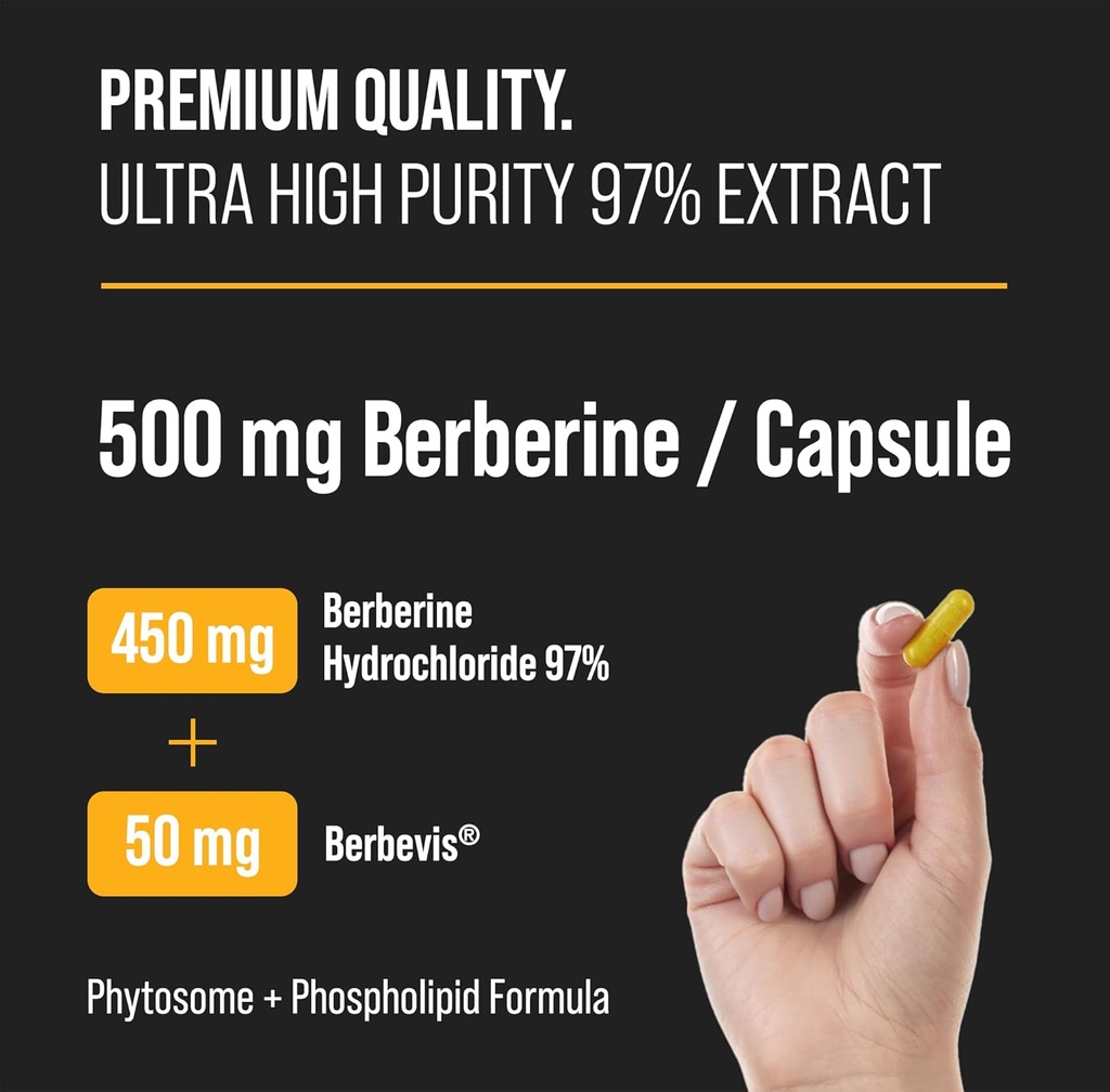 NutraChamps Complete Metabolic & Circulatory Support : Berberine & Nitric Oxide Booster Duo 2