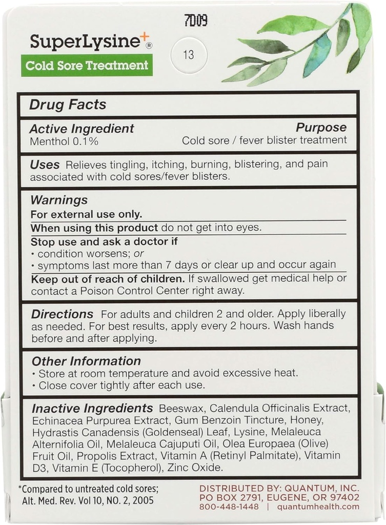 Quantum Health, Lysine Cream, 0.25 Ounce 3