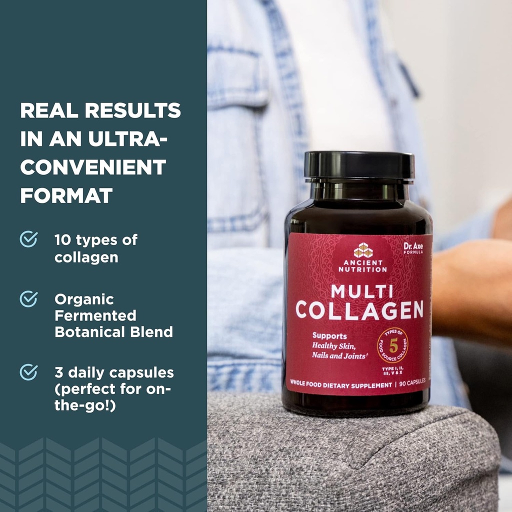 Ancient Nutrition Multi Collagen Capules, 90 Count + Multi Collagen Protein Powder, Unflavored, 60 Servings 5