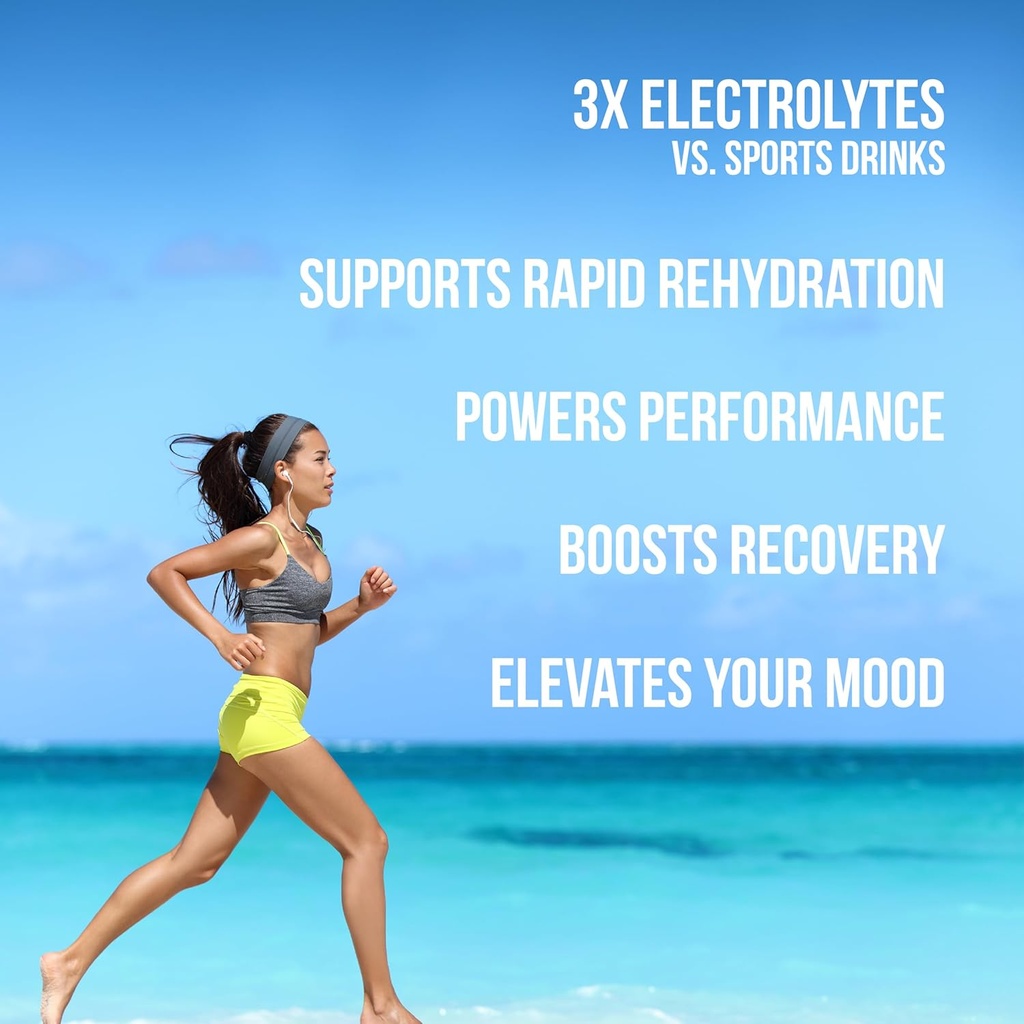 Hydrating Electrolyte Drink Mix - Mango Tangerine, 30 Servings - Hydration Powder w/Coconut Water - Non-GMO, No Added Sugar, 5 Key Electrolytes + Vitamins, Natural Trace Minerals 4